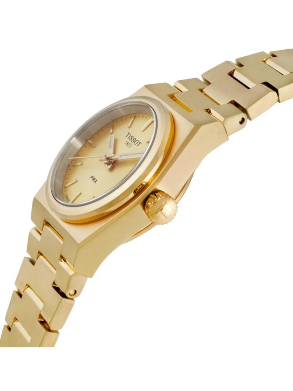NWT Tissot PRX 25 Quartz Champagne Dial Ladies Watch